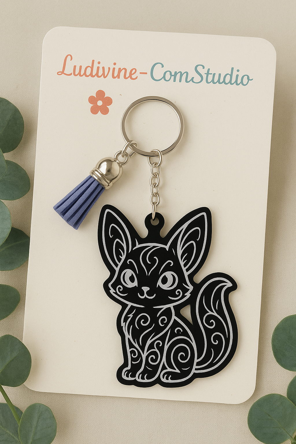 Porte-clé “Animal Câlin” – à personnaliser avec un prénom