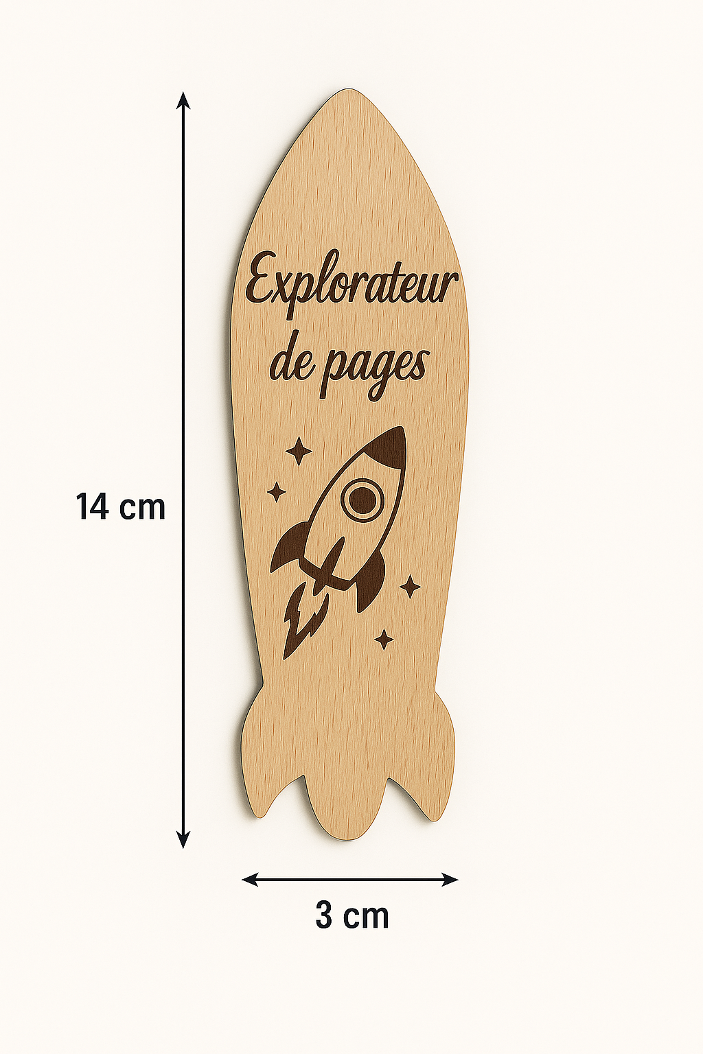 Marque-page en bois – Collection Vacances