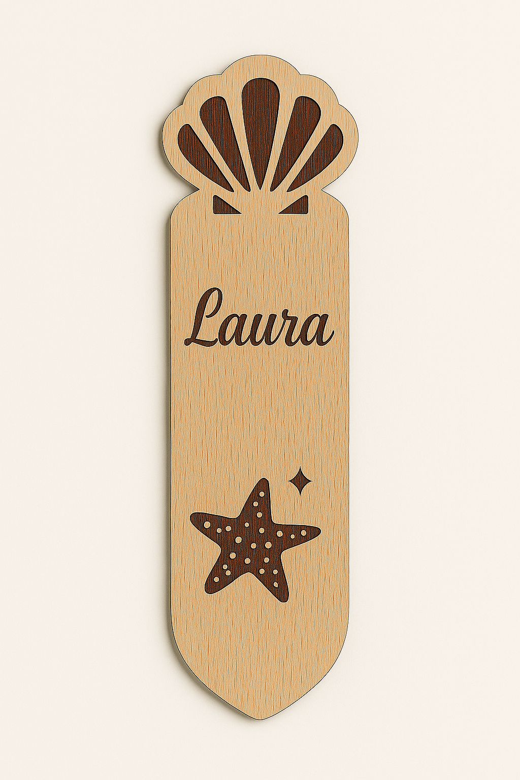 Marque-page en bois – Collection Vacances