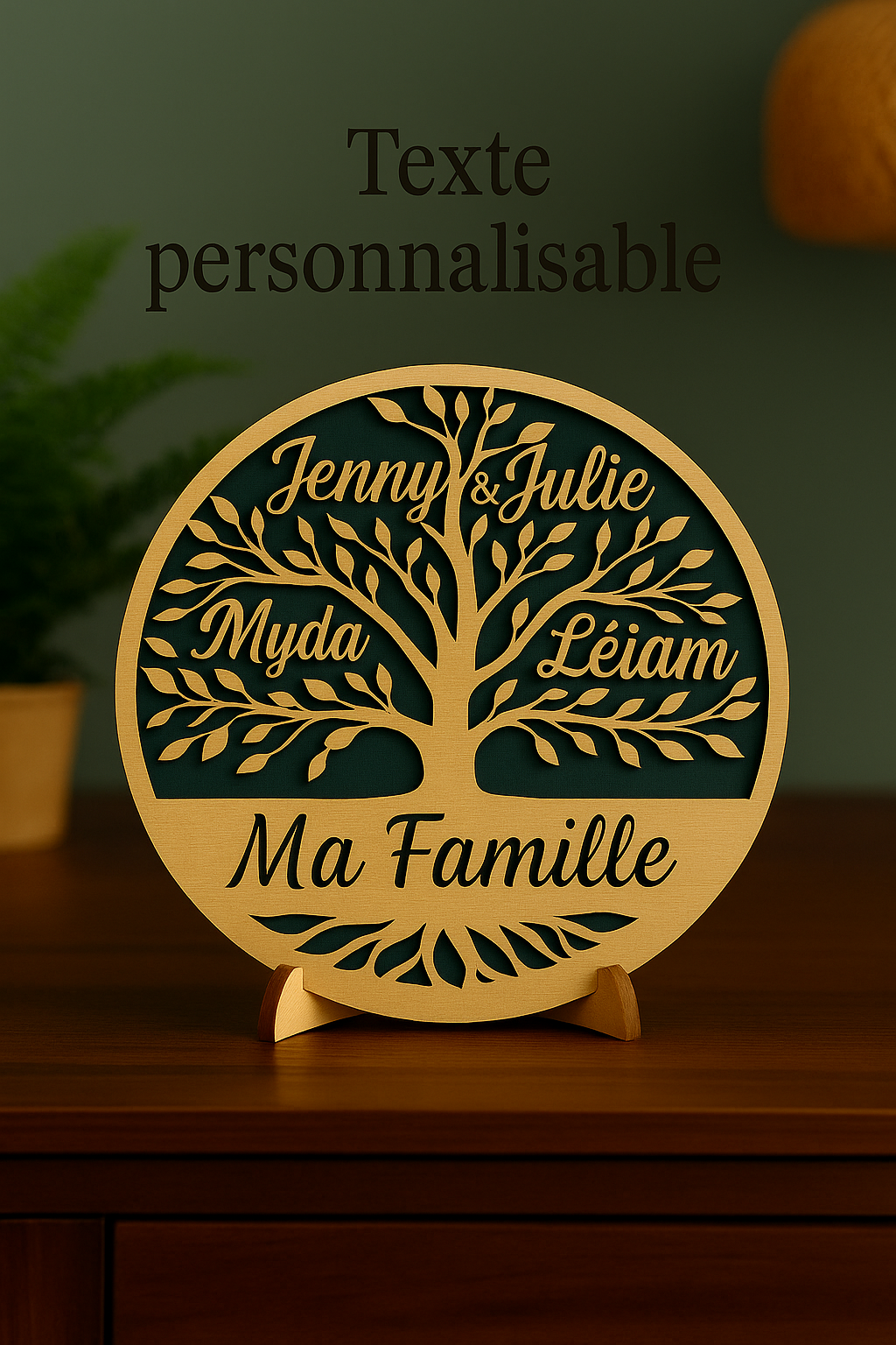 Collection Arbre de Vie personnalisée – Pack 3 tailles (20, 25, 29 cm)