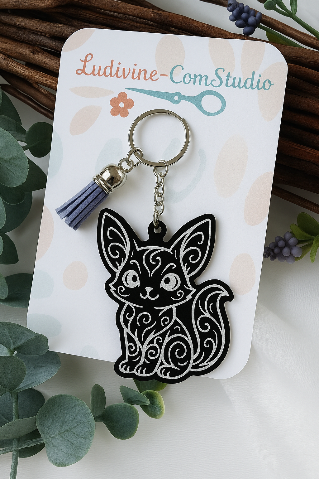 Porte-clé personnalisable animal câlin fait à la Réunion 