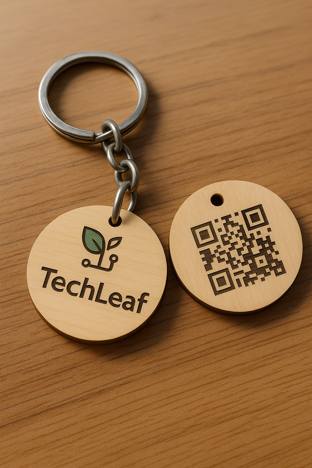 Porte-clé professionnel personnalisé avec QR Code