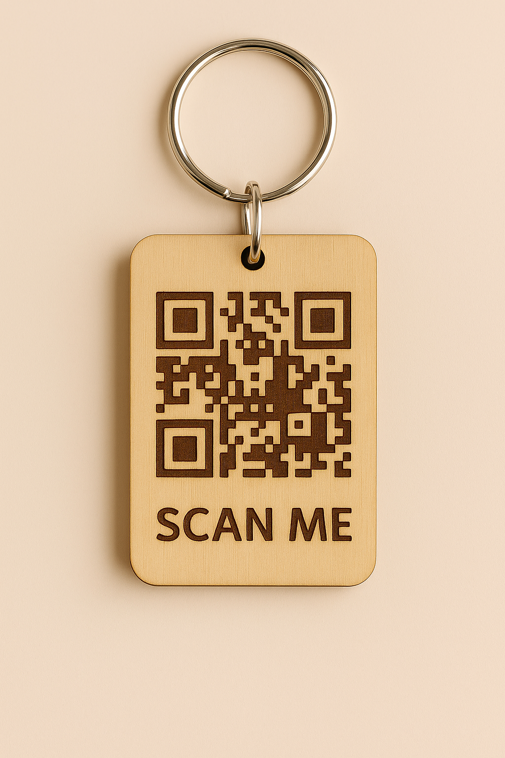 Porte-clé professionnel personnalisé avec QR Code