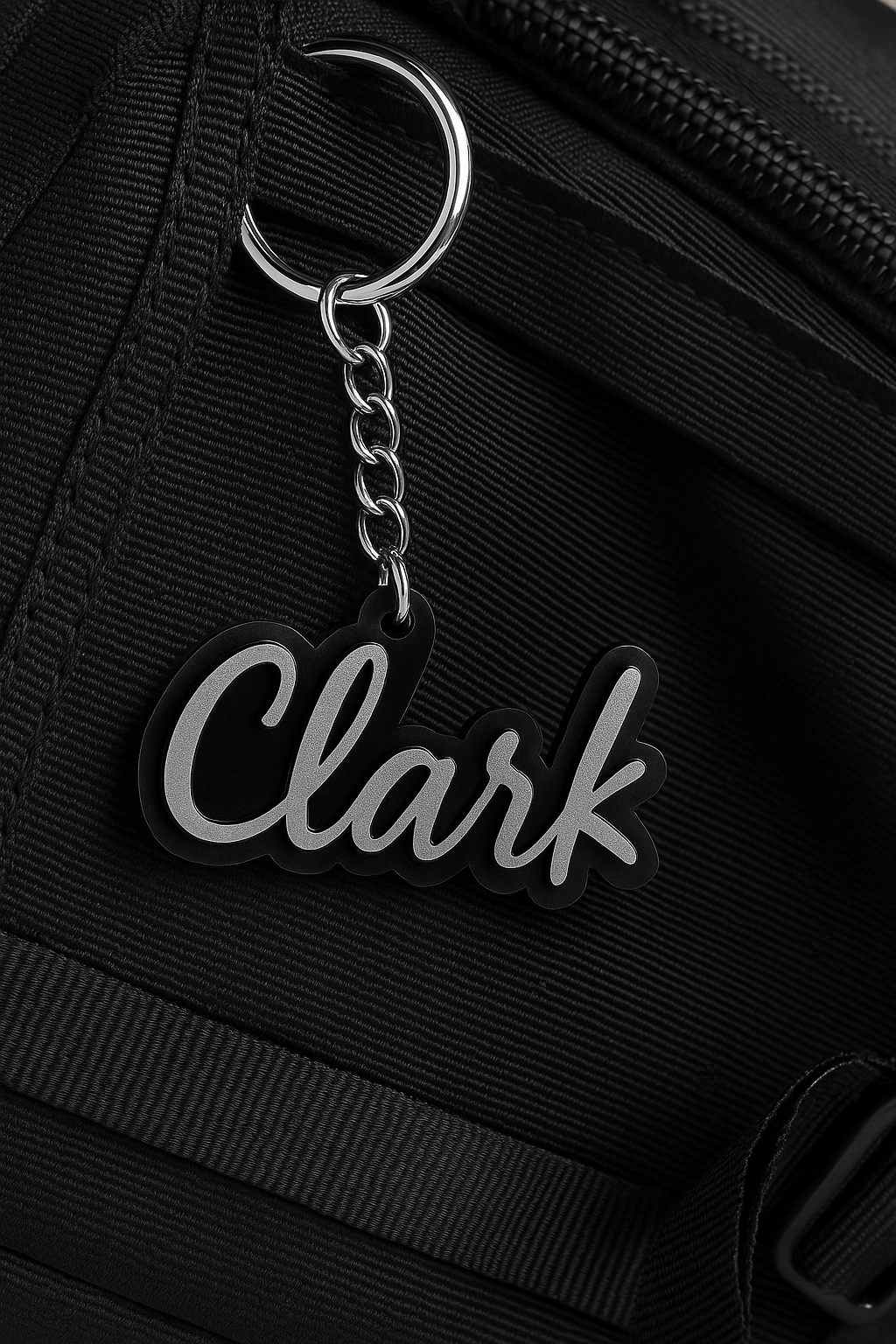 Porte-clé Prénom Personnalisé – Acrylique Opaque Chic et Élégant