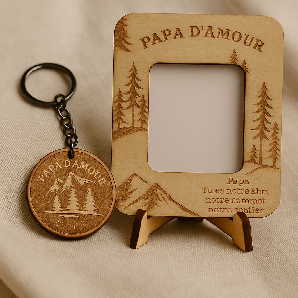Love Pack Papa – Édition Montagne | Cadeau personnalisé Fête des Pères