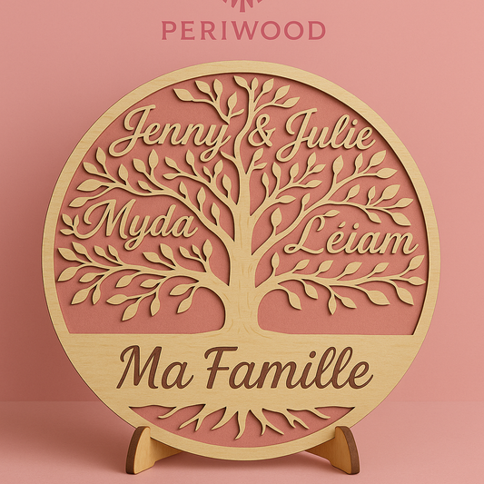 Arbre de Vie mural personnalisé – Cadeau Fête des Mères 25cm
