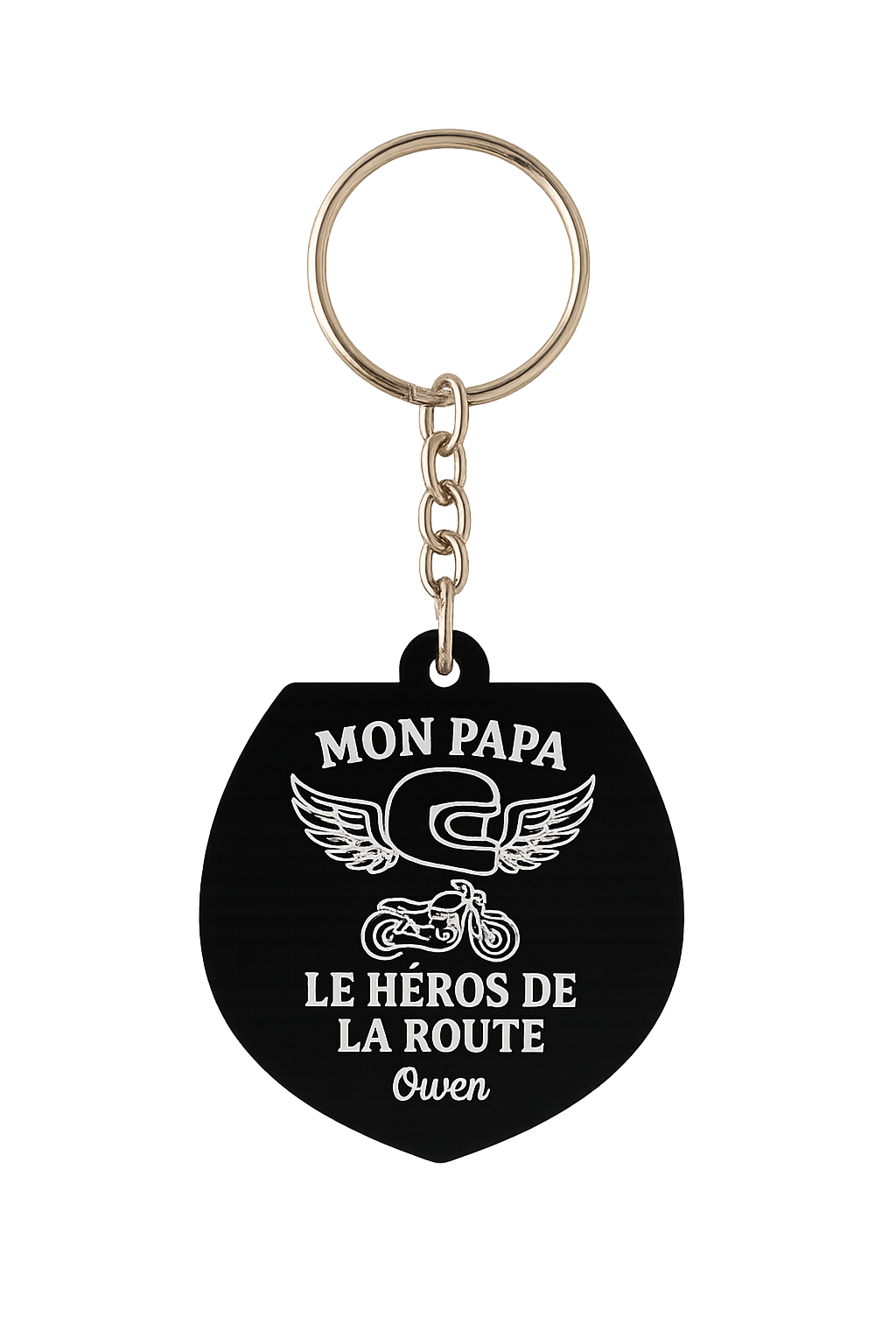 Porte-clé “Mon Papa, le Héros de la Route” – personnalisé