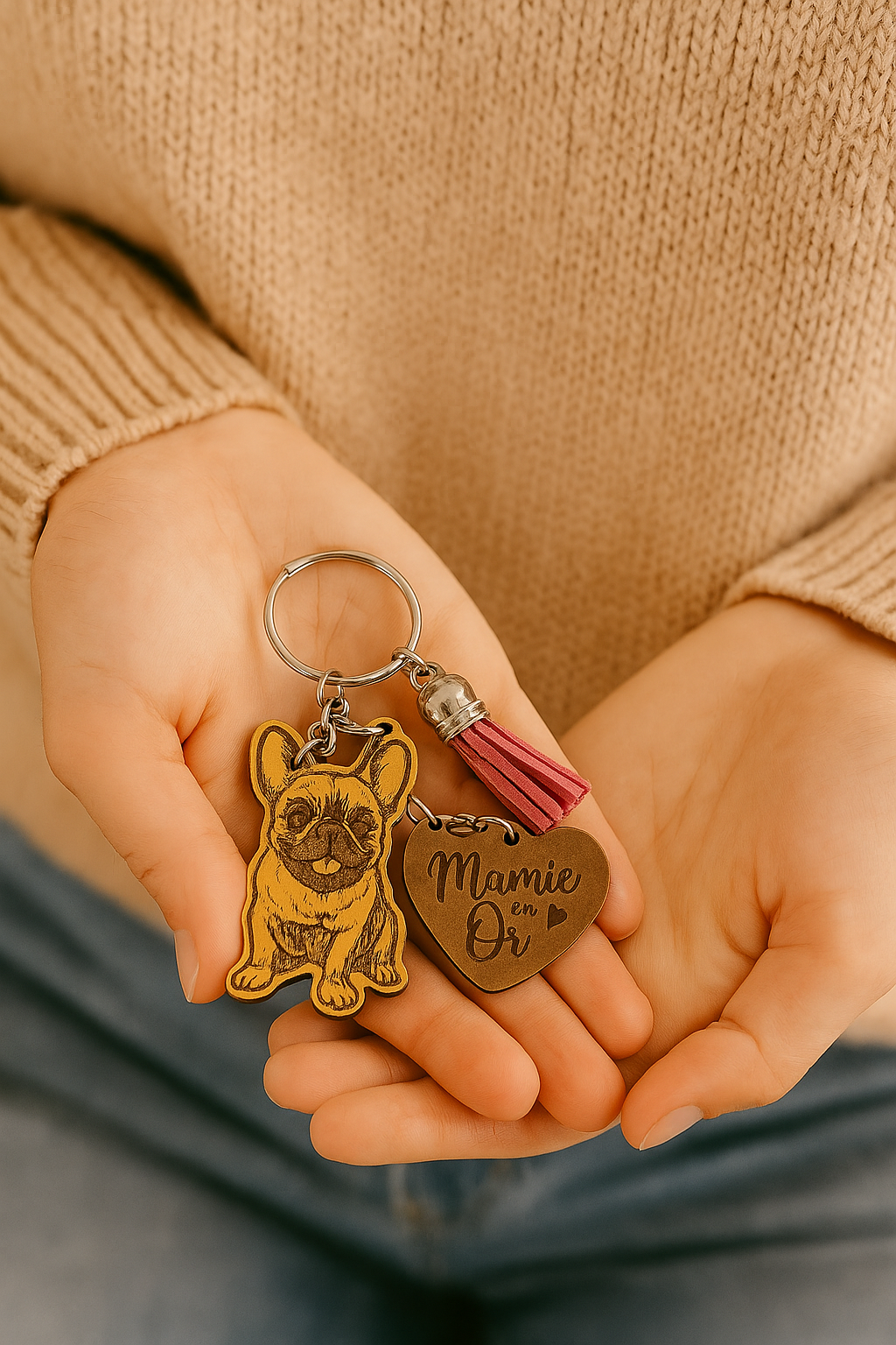 Trousseau Porte-clés Spécial Mamie – Cadeau Personnalisé et Émotionnel