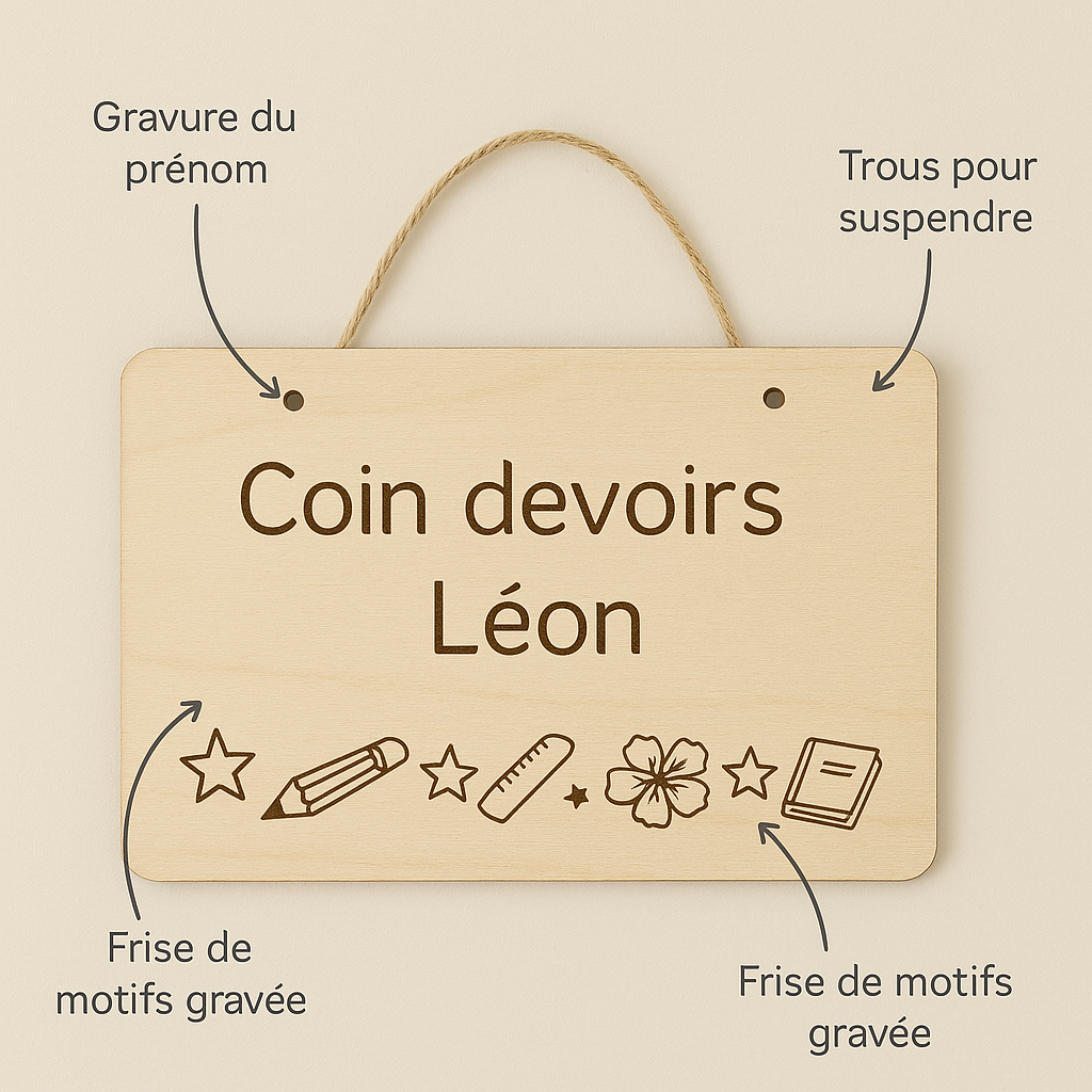 Plaque Coin Scolaire du Petit Héros