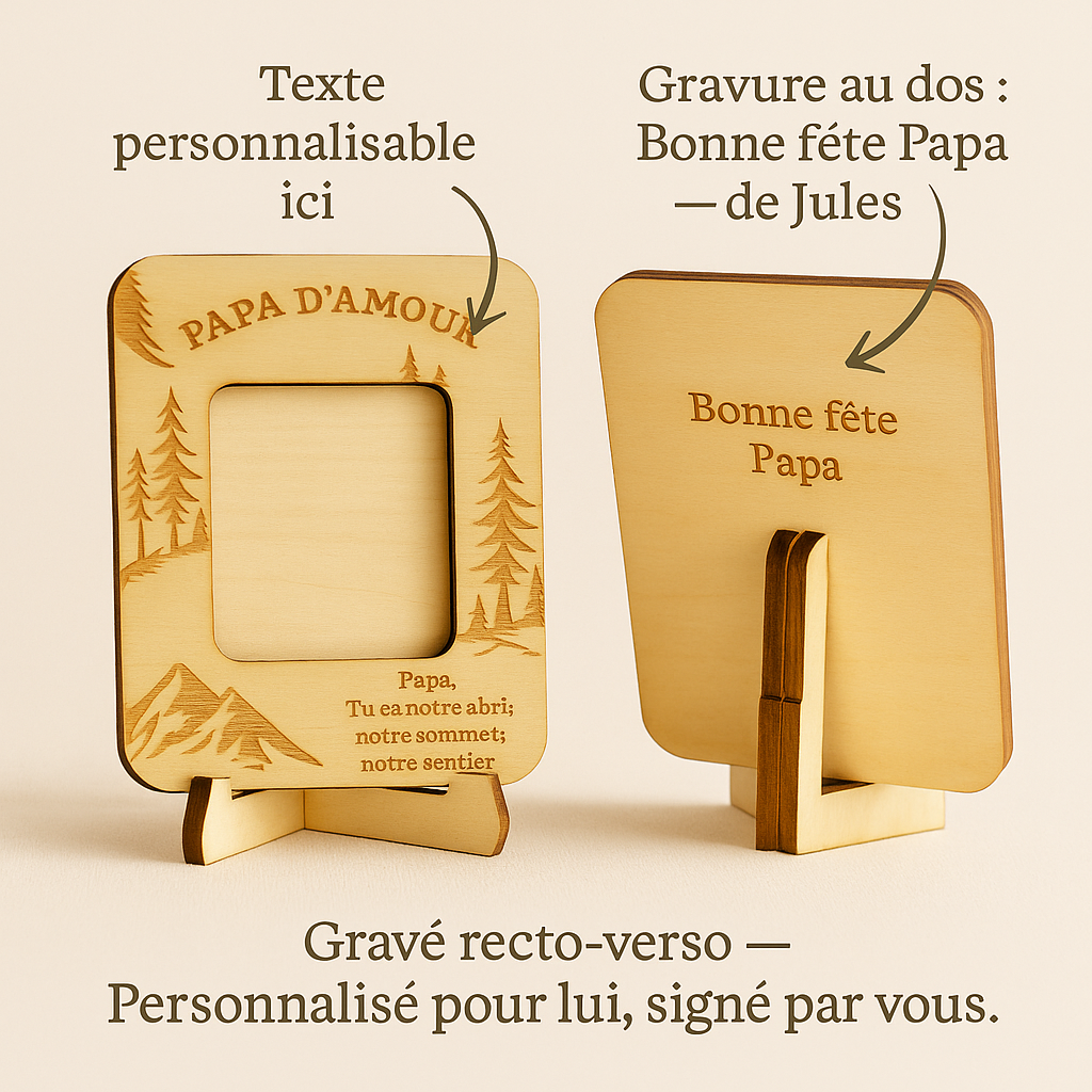 Love Pack Papa – Édition Montagne | Cadeau personnalisé Fête des Pères