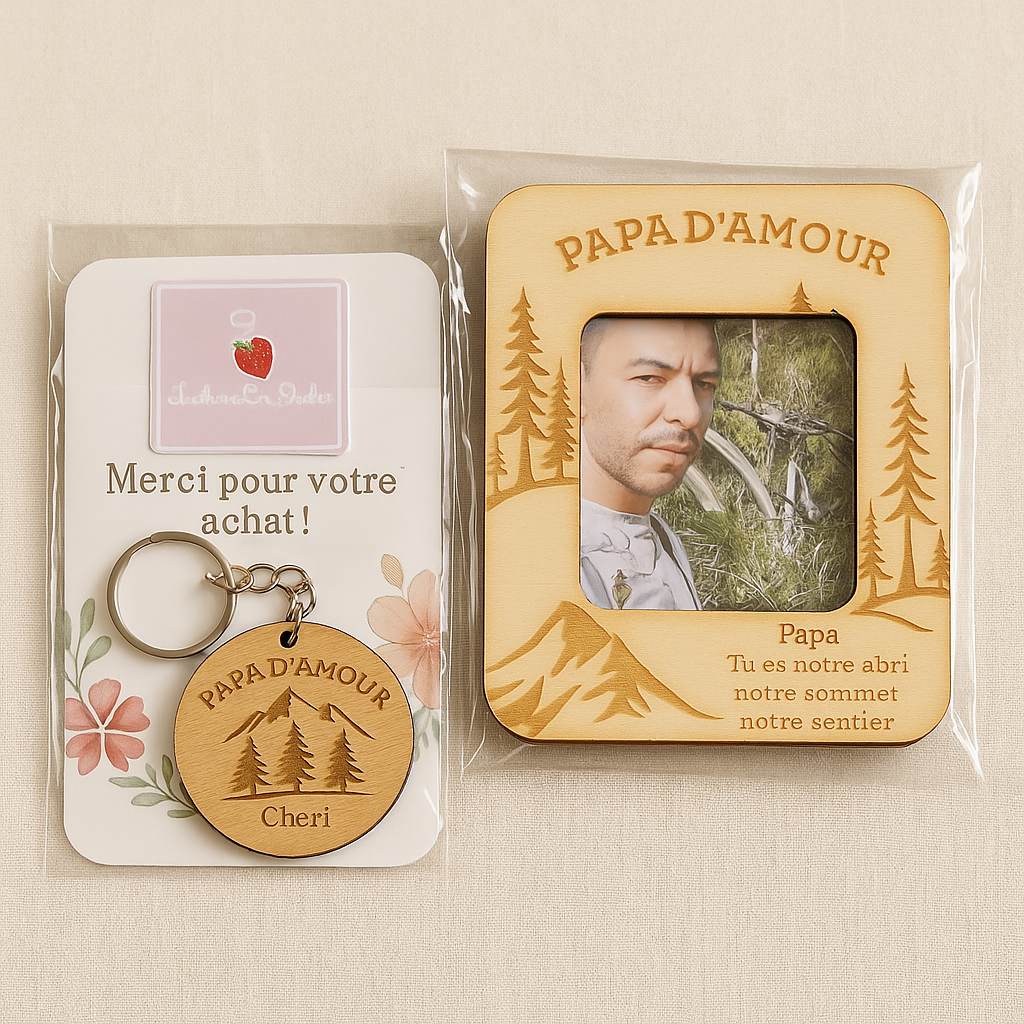 Love Pack Papa – Édition Montagne | Cadeau personnalisé Fête des Pères