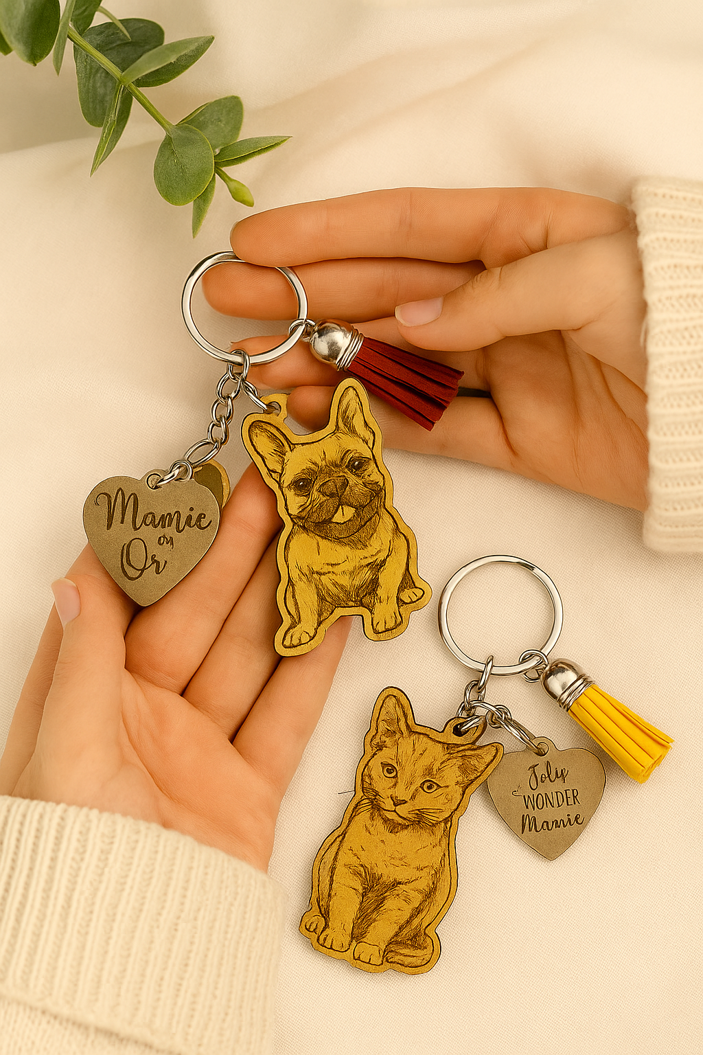 Trousseau Porte-clés Spécial Mamie – Cadeau Personnalisé et Émotionnel